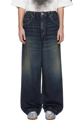 Maison MIHARA YASUHIRO Blue Light Denim Wide Jeans
