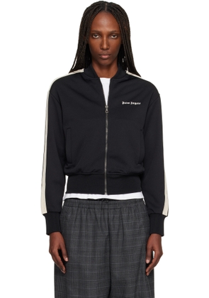Palm Angels Black Classic Logo Track Bomber Jacket