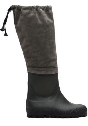 Rier Green & Gray Farmer Rain Tall Boots