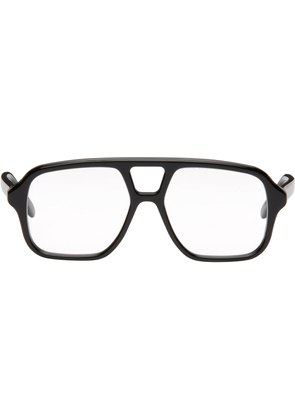 LOEWE Black Slim Aviator Glasses