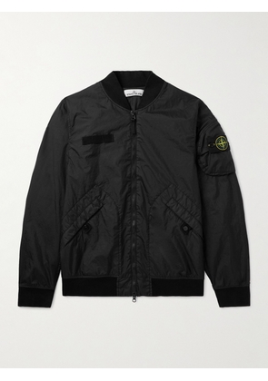 Stone Island - Logo-Appliquéd Membrana 3L TC Bomber Jacket - Men - Black - S