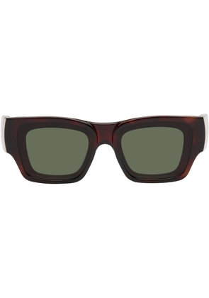 LOEWE Brown Paula's Ibiza Goggle Rectangle Sunglasses