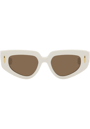 LOEWE White Small Butterfly Screen Sunglasses