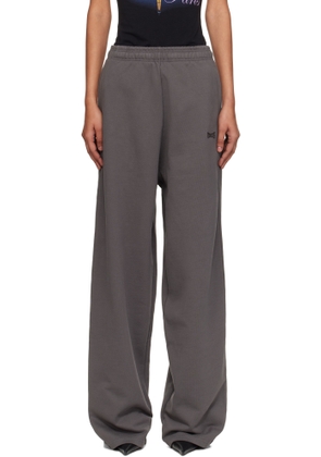 VETEMENTS Gray Boxing Logo Baggy Lounge Pants