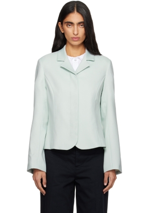 Sandy Liang Blue Garten Blazer