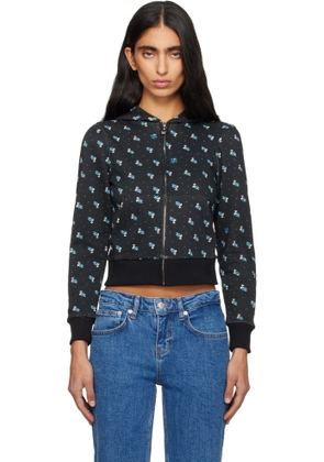 Sandy Liang Navy Cardamom Hoodie