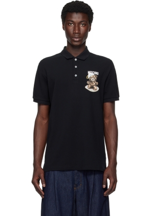 Moschino Black 'Moschino Teddy Bear' Polo