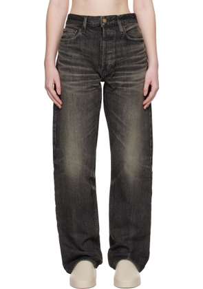 Fear of God Black Straight 5 Pocket Jeans