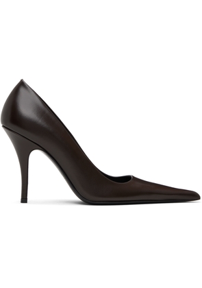 VETEMENTS Brown Sharp Pump Heels