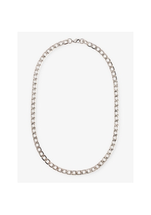 Mens Twojeys Cuban Sterling-Silver Necklace