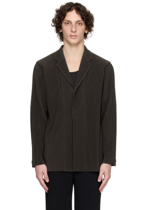 HOMME PLISSÉ ISSEY MIYAKE Brown Tailored Pleats 2 Blazer