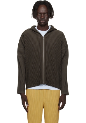 HOMME PLISSÉ ISSEY MIYAKE Brown Monthly Color June Hoodie