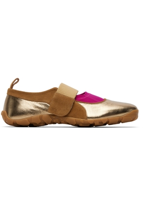 Wales Bonner Gold Jewel Mary Jane Sneakers