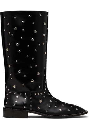 Wales Bonner Black Journey Studded Boots
