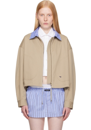 HommeGirls Khaki Parachute Bomber Jacket