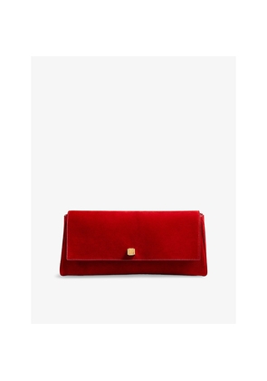 Womens Khaite Audrey Suede Clutch Bag