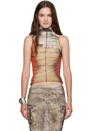 Jean Paul Gaultier Multicolor 'The Fire' Tank Top