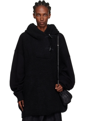 Y's Black Toggle Hoodie