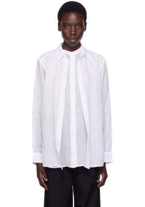 TOTEME White Double Collar Shirt