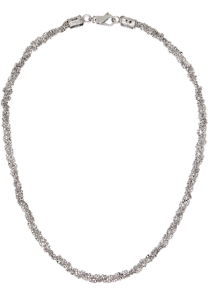 Emanuele Bicocchi Silver Crocheted Necklace