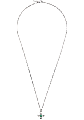 Emanuele Bicocchi Crest & Crystal Necklace