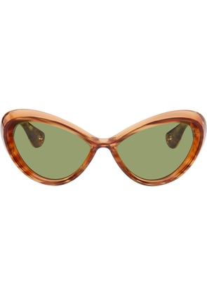 Jean Paul Gaultier Brown 'The Parisian Cat' Sunglasses
