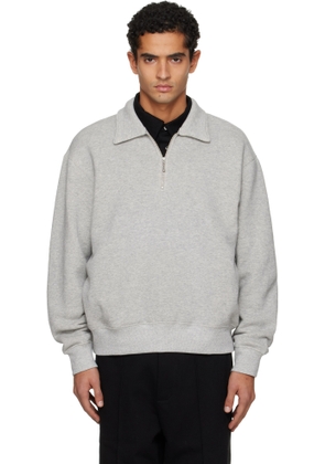 Lady White Co. Gray Quarter Zip Track Jacket