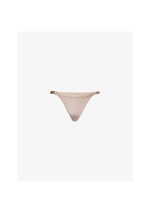 Womens Gracejacob Stella Shimmer Bikini Bikini Bottoms