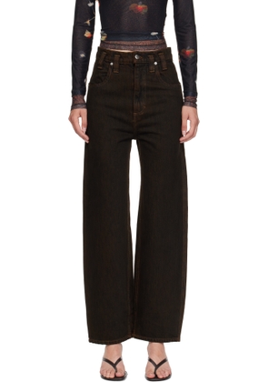 Eckhaus Latta Brown Baggy Jeans