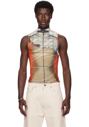 Jean Paul Gaultier Multicolor 'The Fire' Tank Top