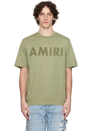 AMIRI Green 'AMIRI' Stencil T-shirt