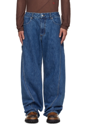Eckhaus Latta Blue Bend Jeans