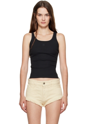 AMIRI Black 'MA' Embroidery Tank Top