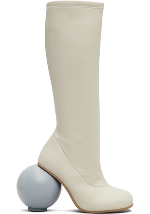 YUME YUME Beige Ball Tall Boots