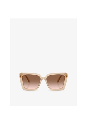 Womens Swarovski Sk6032 Square-Frame Acetate Sunglasses