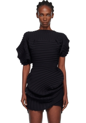 ISSEY MIYAKE Black Knit 'As It Is' Top