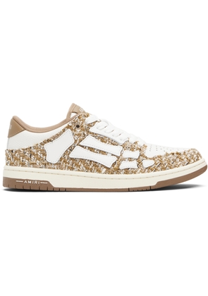 AMIRI Beige Bouclé Skel Top Low Sneakers