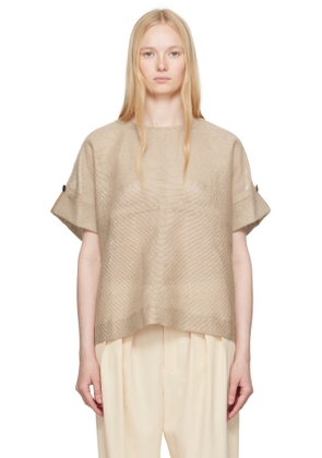 ISSEY MIYAKE Tan Papyrus T-shirt