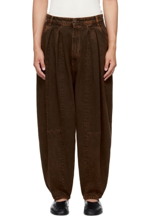 Hed Mayner Brown Denim Jeans