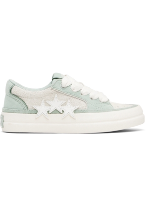 AMIRI Gray & Green Sunset Skate Sneakers