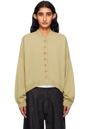 Cordera Yellow Merino Wool Cardigan