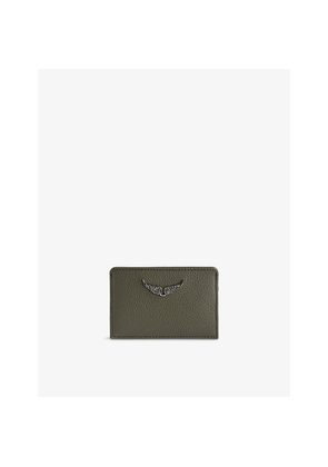 Womens Zadig&Voltaire Zv Pass Logo-Plaque Leather Cardholder
