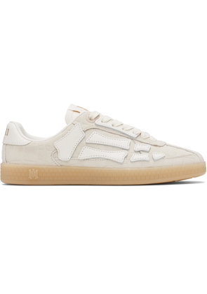 AMIRI Off-White Croc Debossed Pacific Bones Sneakers