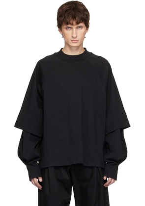 Seventh Black Raglan Layered Longsleeve T-shirt