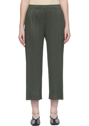 PLEATS PLEASE ISSEY MIYAKE Gray Monthly Colors June Trousers