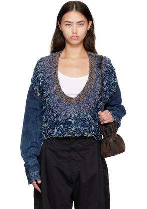 Bless Navy Nº65 Jeanscirclejacket Denim Jacket