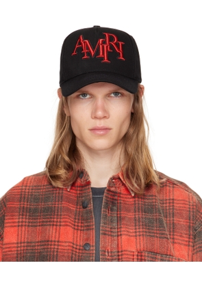 AMIRI Black Staggered 'AMIRI' Canvas Cap