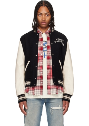 AMIRI Black & White 'AMIRI Hollywood' Bomber Jacket