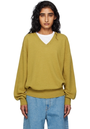 Nothing Written Green Puno V-Neck Sweater