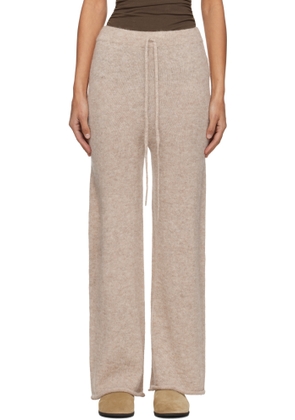 Lauren Manoogian Beige Roll Lounge Pants